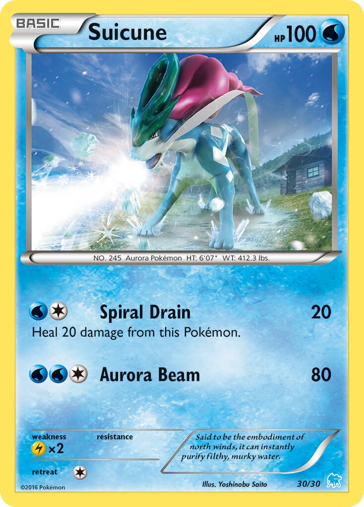 Suicune 2014 XY Trainer Kit XY Trainer Kit #30/30 Near Mint