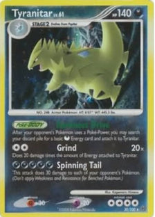 Tyranitar #30/100 Stormfront 2008 Moderately Played