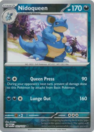Nidoqueen 2023 151 151 #031/165 Near Mint