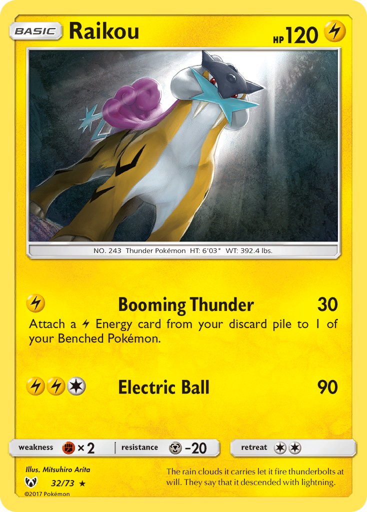Raikou 2017 Légendes Brillantes Légendes Brillantes #32/73 État quasi neuf