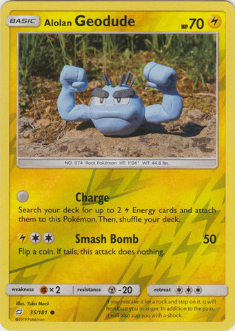 Geodude de Alola 2019 Team Up Team Up #35/181 Casi Nuevo