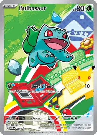 Bulbasaur #37 MEP Black Star Promo 2026 Near Mint