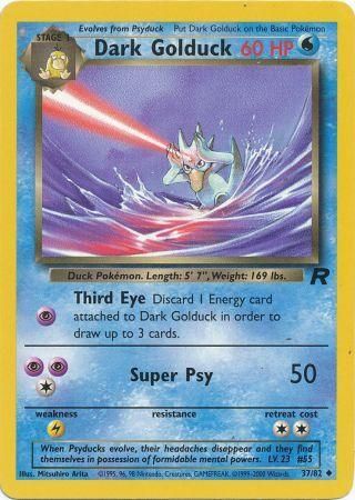 Dark Golduck 2000 Team Rocket Unlimited #37/82 Trading Card Near Mint