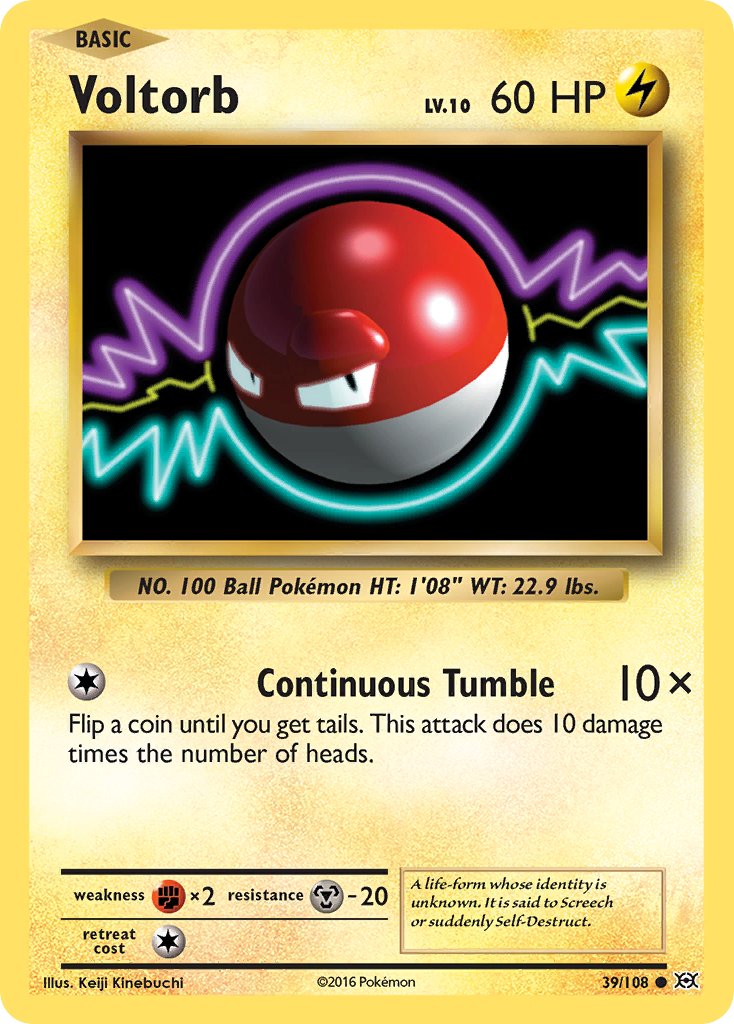 Voltorb 2016 Evoluciones Evoluciones #39/108 Moderadamente Jugada