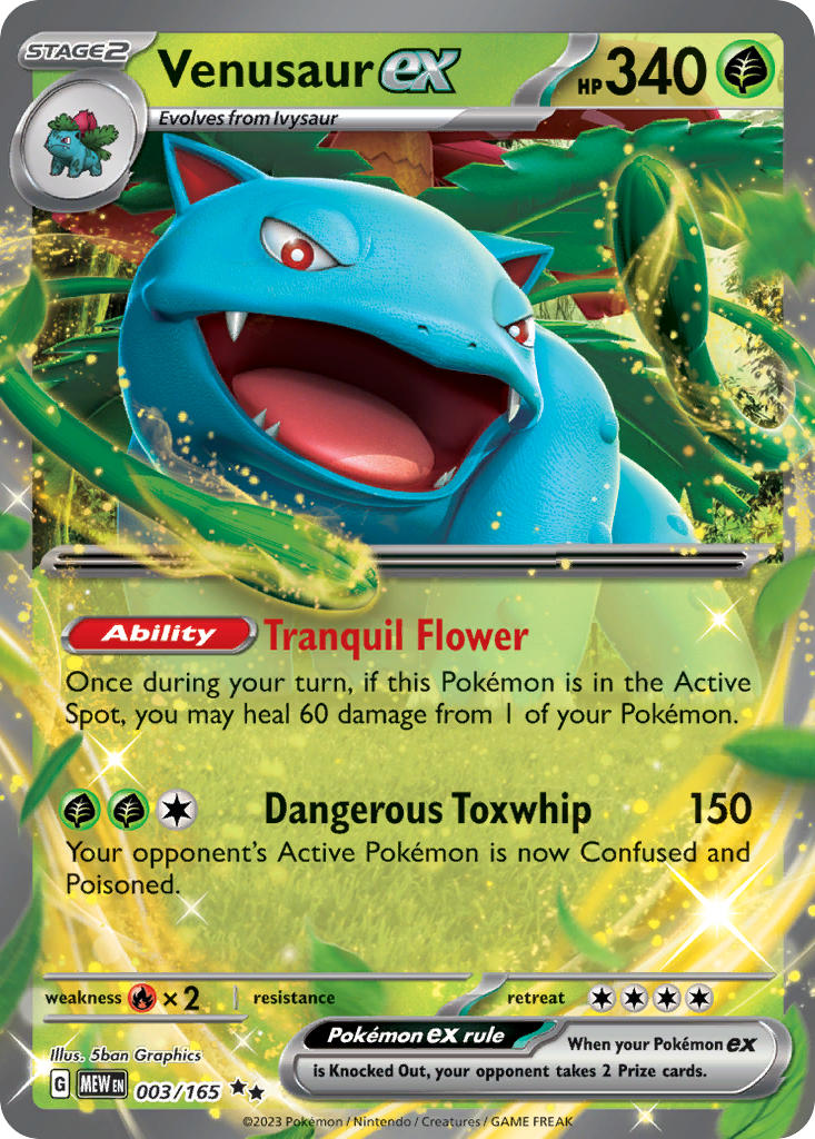 Venusaur ex #003/165 151 2023 Near Mint