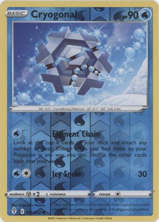 Cryogonal #043/203 Evolving Skies 2021 Near Mint