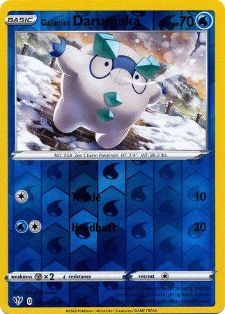 Galarian Darumaka #043/189 Darkness Ablaze 2020 Near Mint