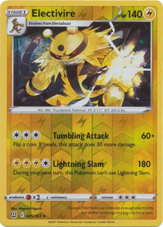 Electivire #045/163 Estilos de Combate 2021 Casi Nuevo