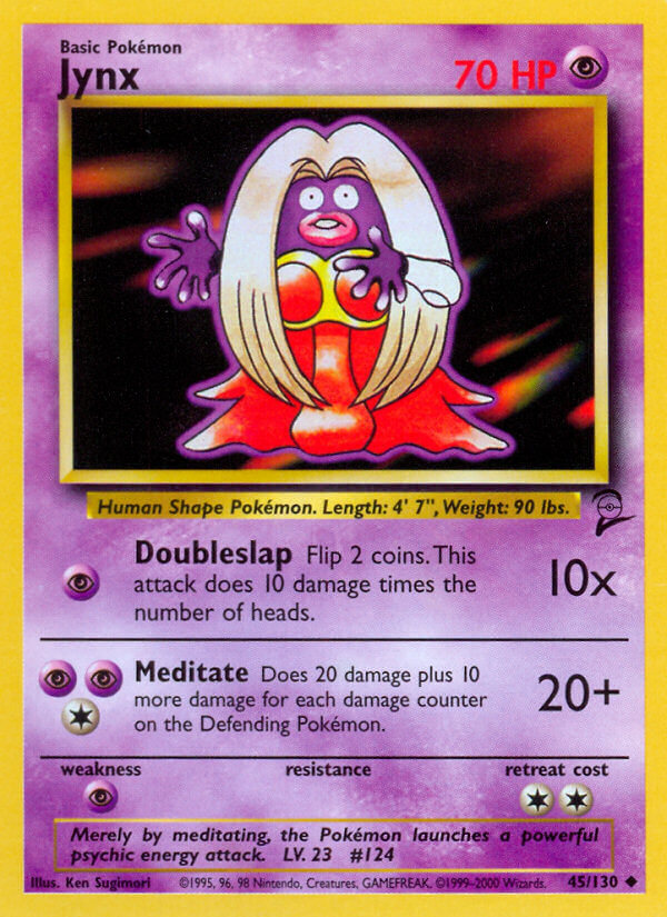 Jynx 2000 Base Set 2 #45/130 Trading Card Moderately Played