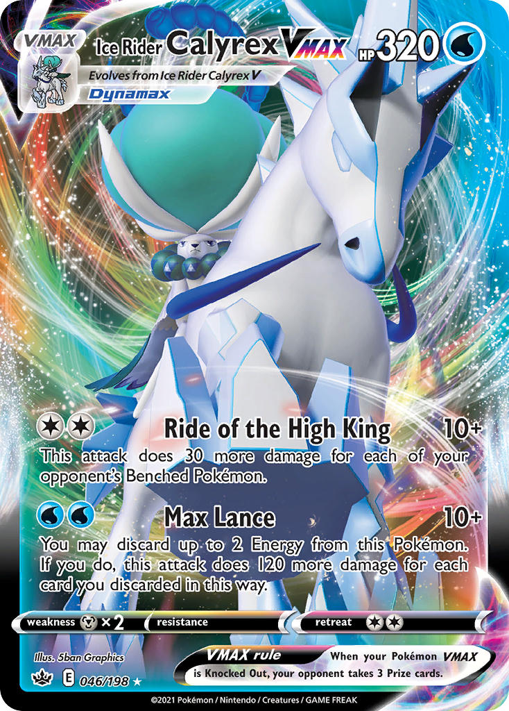 Ice Rider Calyrex VMAX #046/198 Chilling Reign 2021 Near Mint