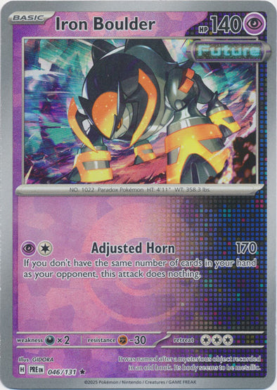 Iron Boulder 2025 Prismatic Evolutions Prismatic Evolutions #046/131 Casi Nuevo