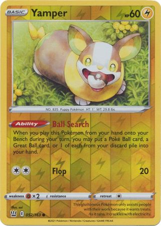 Yamper #052/163 Battle Styles 2021 Near Mint