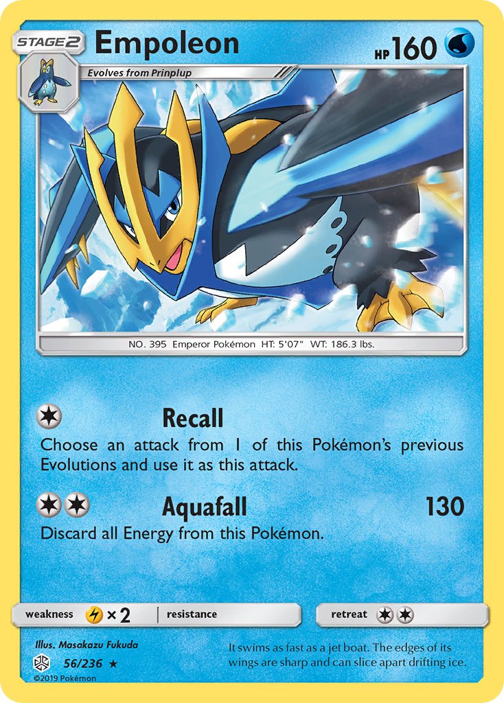 Empoleon #56/236 Cosmic Eclipse 2019 Near Mint