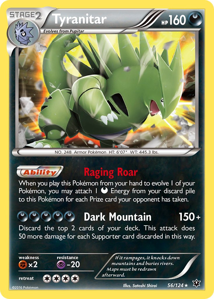 Tyranitar 2016 Fates Collide Fates Collide #56/124 Near Mint