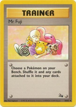 Mr. Fuji 1999 Fossil Unlimited #58/62 Trading Card Lightly Played