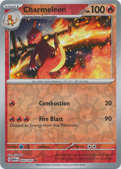 Charmeleon 2023 151 151 #005/165 Near Mint