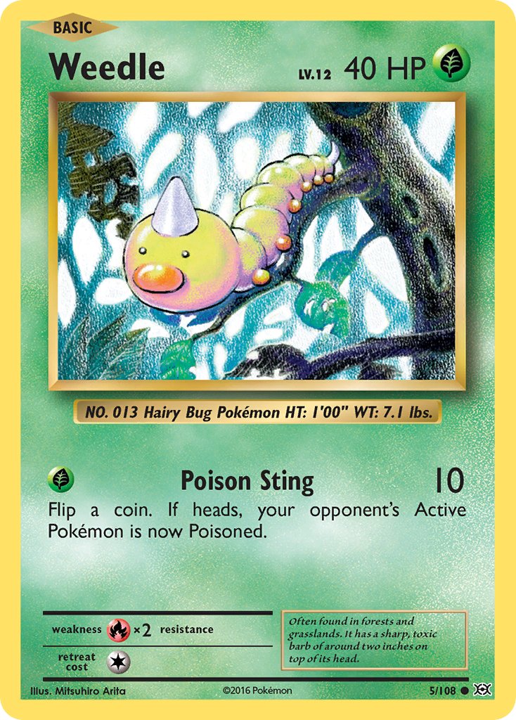 Weedle 2016 Evolutions Evolutions #5/108 Lightly Played