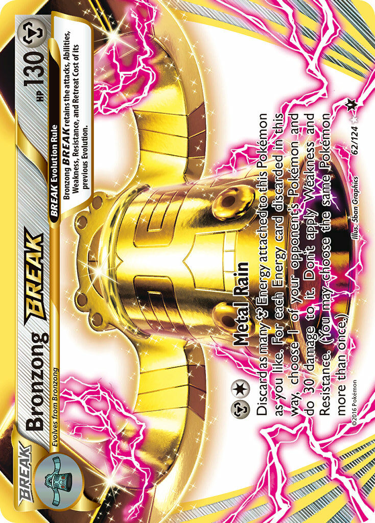 Bronzong BREAK #62/124 Fates Collide 2016 Near Mint