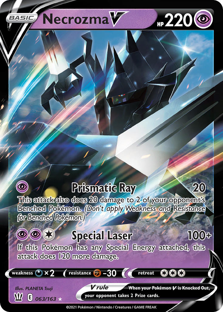 Necrozma V Styles de Combat Styles de Combat 2021 #063/163 État quasi neuf