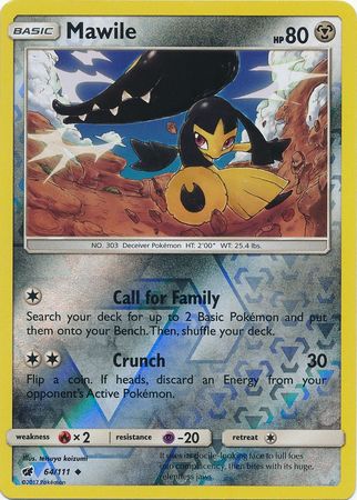 Mawile 2017 Crimson Invasion Crimson Invasion #64/111 Casi Nuevo