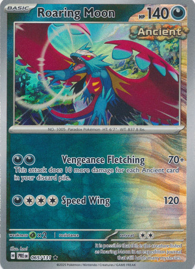 Roaring Moon 2025 Prismatic Evolutions Prismatic Evolutions #065/131 Near Mint