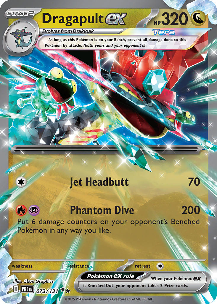 Dragapult ex #073/131 Prismatic Evolutions 2025 Near Mint