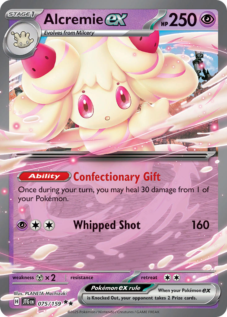 Alcremie ex #075/159 Journey Together 2025 Near Mint