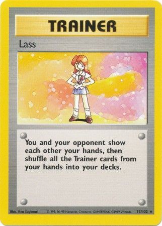 Lass 1999 Base Set Unlimited #75/102 Trading Card Heavily Played