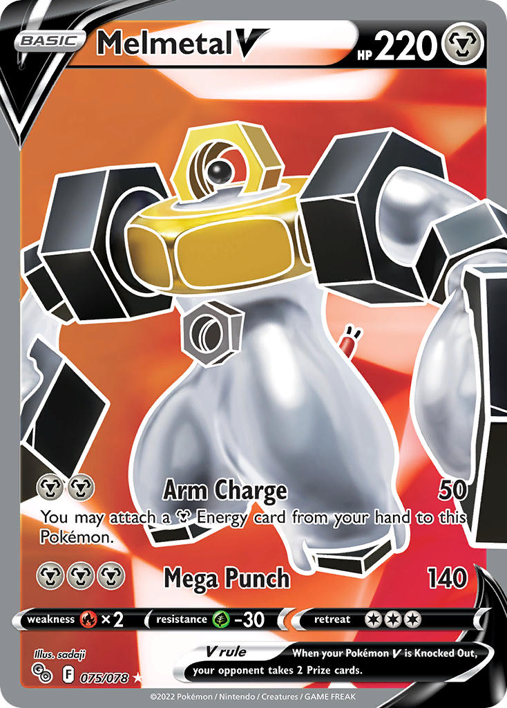 Melmetal V #075/078 Pokémon GO 2022 Comme Neuf