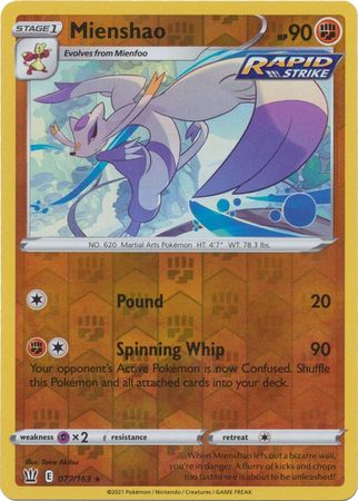 Mienshao #077/163 Battle Styles 2021 Near Mint