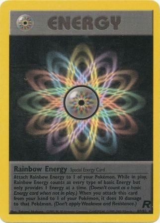 Rainbow Energy 2000 Team Rocket Unlimited #80/82 Trading Card Near Mint