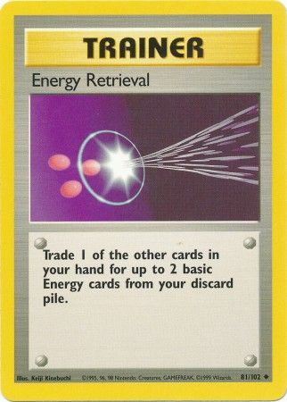 Energy Retrieval 1999 Base Set Unlimited #81/102 Trading Card Lightly Played