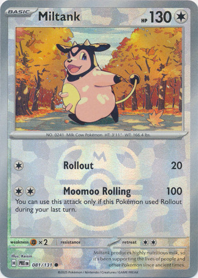 Miltank #081/131 Prismatic Evolutions 2025 Near Mint