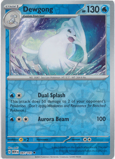 Dewgong 2023 151 151 #087/165 Casi Nuevo