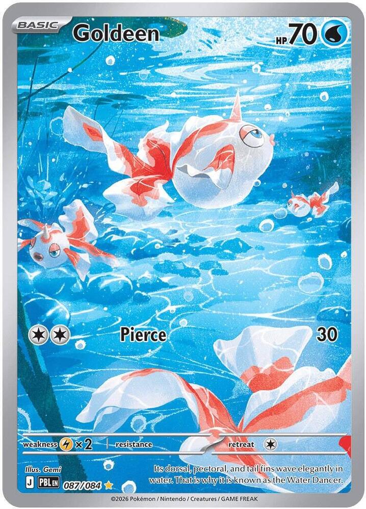 Goldeen #087/084 Pitch Black Near Mint