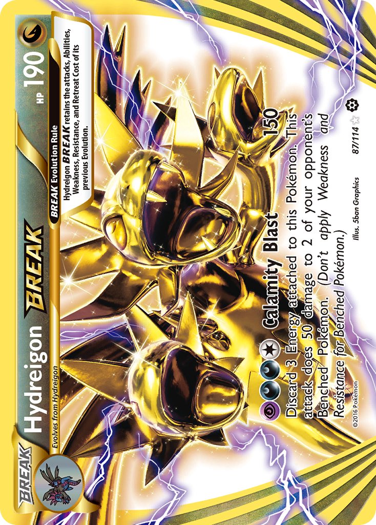 Hydreigon TURBO #87/114 Asedio de Vapor 2016 Casi Nueva