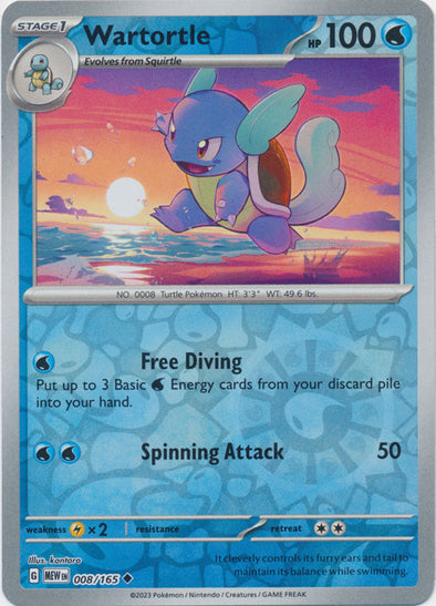 Wartortle 2023 151 151 #008/165 Near Mint