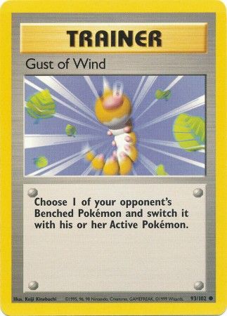 Gust of Wind 1999 Base Set Unlimited #93/102 Trading Card Lightly Played