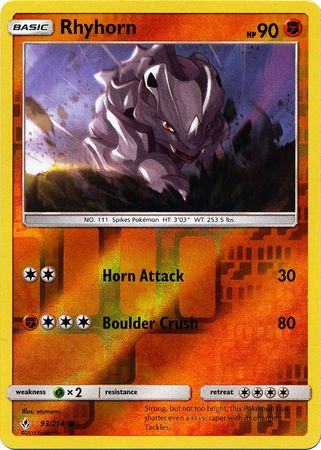 Rhinocorne 2019 Alliance Infaillible Alliance Infaillible #93/214 Quasi Neuf
