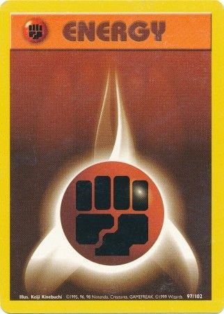 Fighting Energy 1999 Base Set Unlimited #97/102 Trading Card Damaged