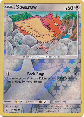 Spearow 2017 Sun & Moon Sol y Luna #97/149 Casi Nuevo