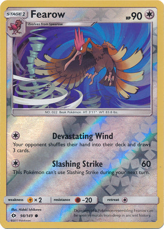 Fearow 2017 Sol y Luna Sol y Luna #98/149 Casi Nuevo