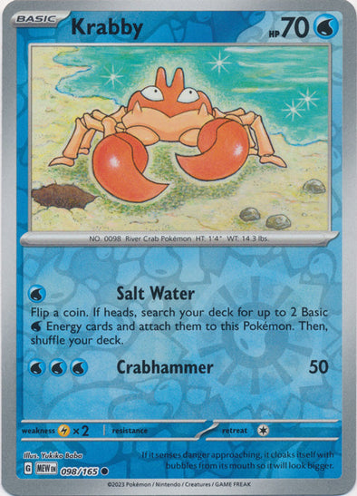 Krabby 2023 151 151 #098/165 Casi Nuevo