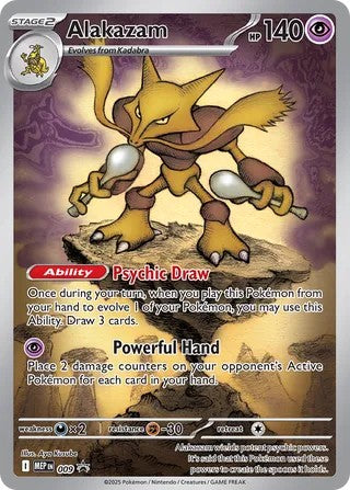 Alakazam #9 MEP Black Star Promo 2025 Near Mint