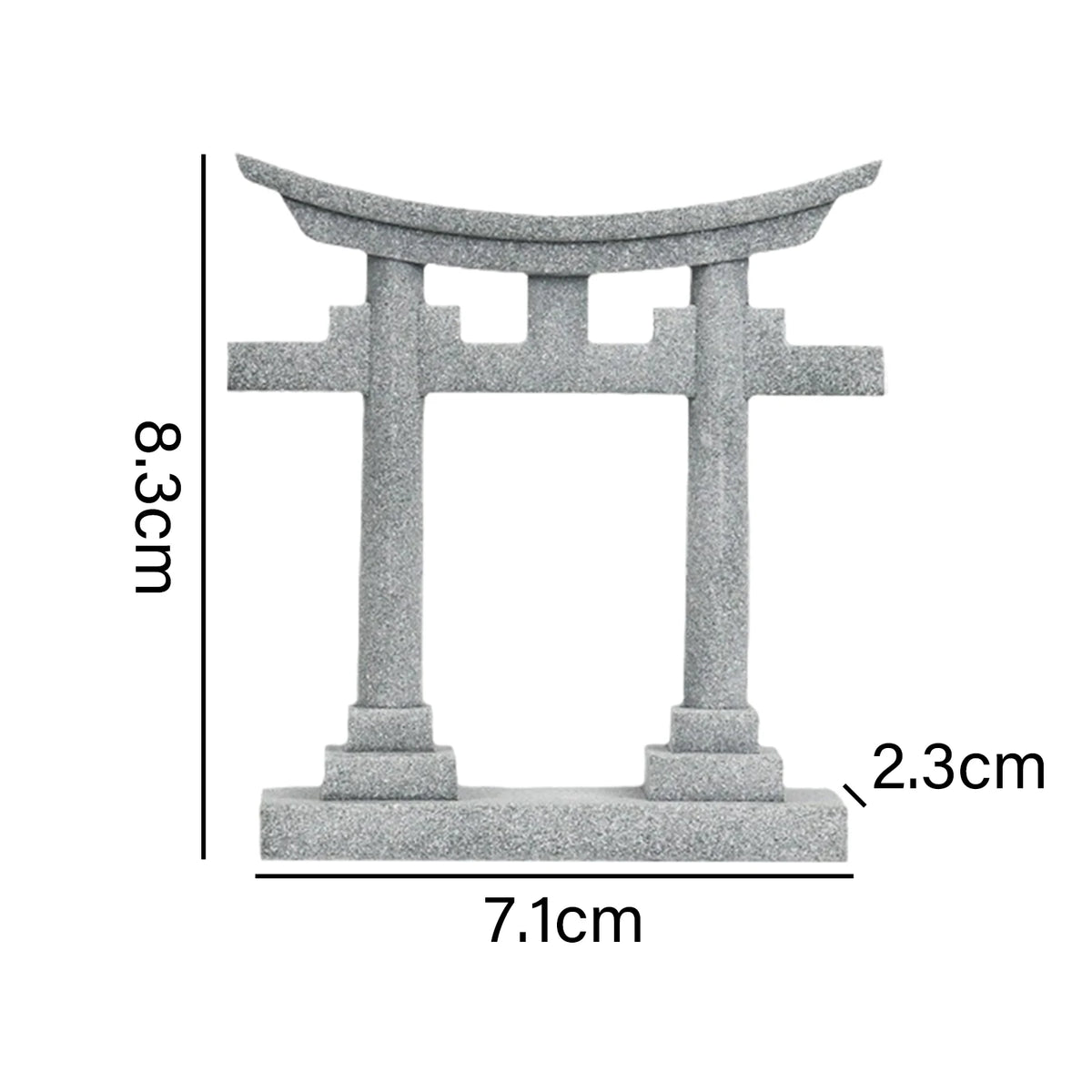 Japanese Torii Gate Aquarium Ornament – Shrine-Style Landscape Figurine for Fish Tanks, Decorative Hideout Cave & Aquascape Decor