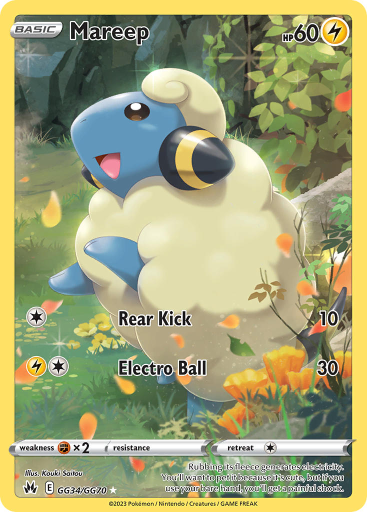 Mareep 2023 Crown Zenith Crown Zenith #GG34/GG70 Near Mint