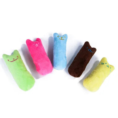 Juguete Masticable de Peluche con Hierba Gatera – Juguete Interactivo para Limpiar los Dientes y Morder para Gatos y Gatitos
