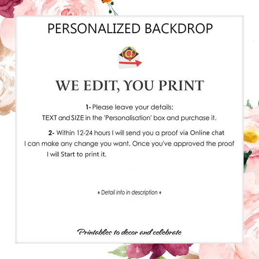 Fondo de fotografía personalizado – Fondo personalizado impreso a partir de su foto, logotipo o ilustración