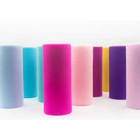 Rollo de tela de tul de 25 yardas – Cinta de organza de 15 cm para bodas, baby showers, manualidades y decoraciones de fiesta