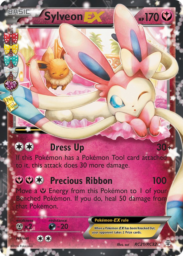 Sylveon EX #RC21/RC32 Generations 2016 Near Mint